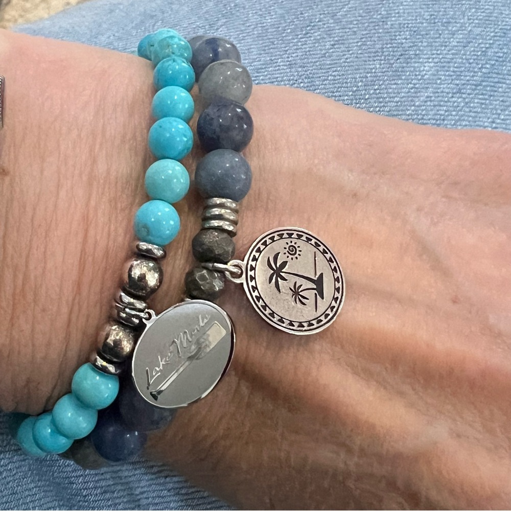 T Jazelle Lake Mode bracelet with turquoise beads - Picture 5 of 5